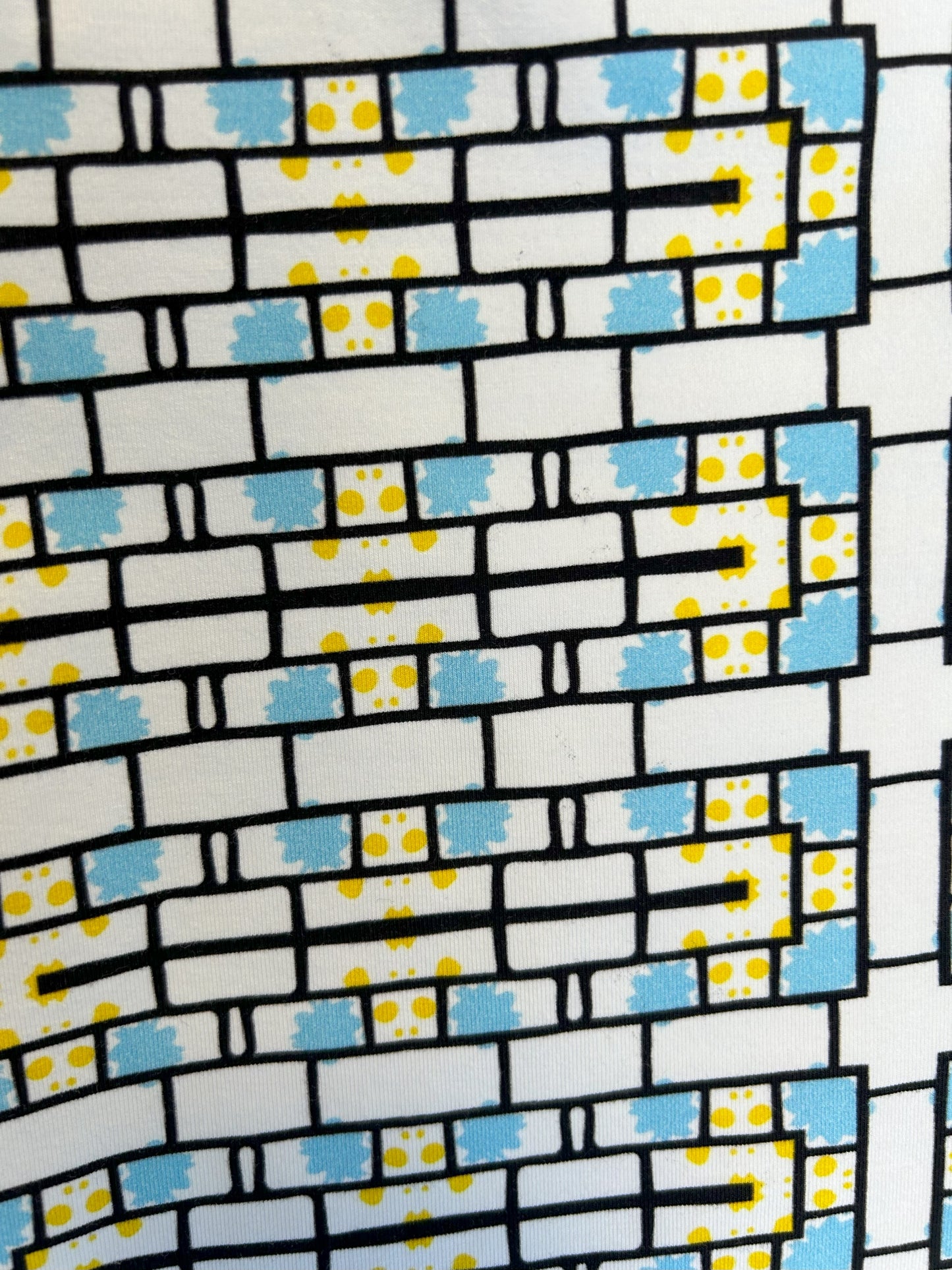 Blue & Yellow Blocks T-shirt - Size 2