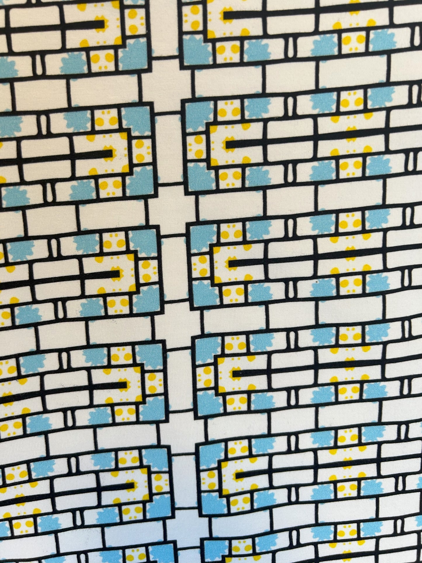 Yellow & Blue Blocks Tshirt - Size 4