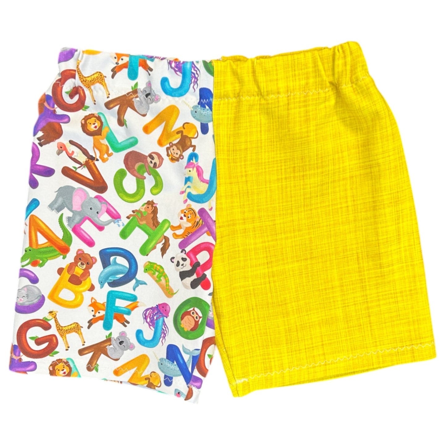 ABC baby outfit – size 1”
“Handmade alphabet T shirt and shorts set”
