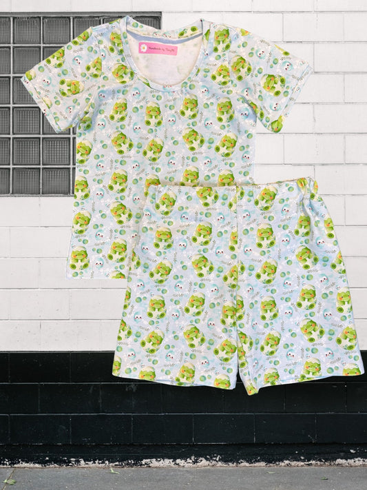 “Baby dinosaur toddler outfit – size 3”
“Handmade dino T shirt and shorts set”