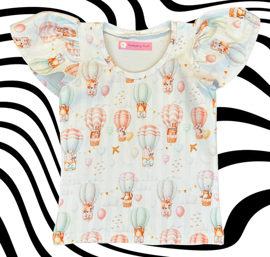 Animals in Balloons Tshirt  - Size 3