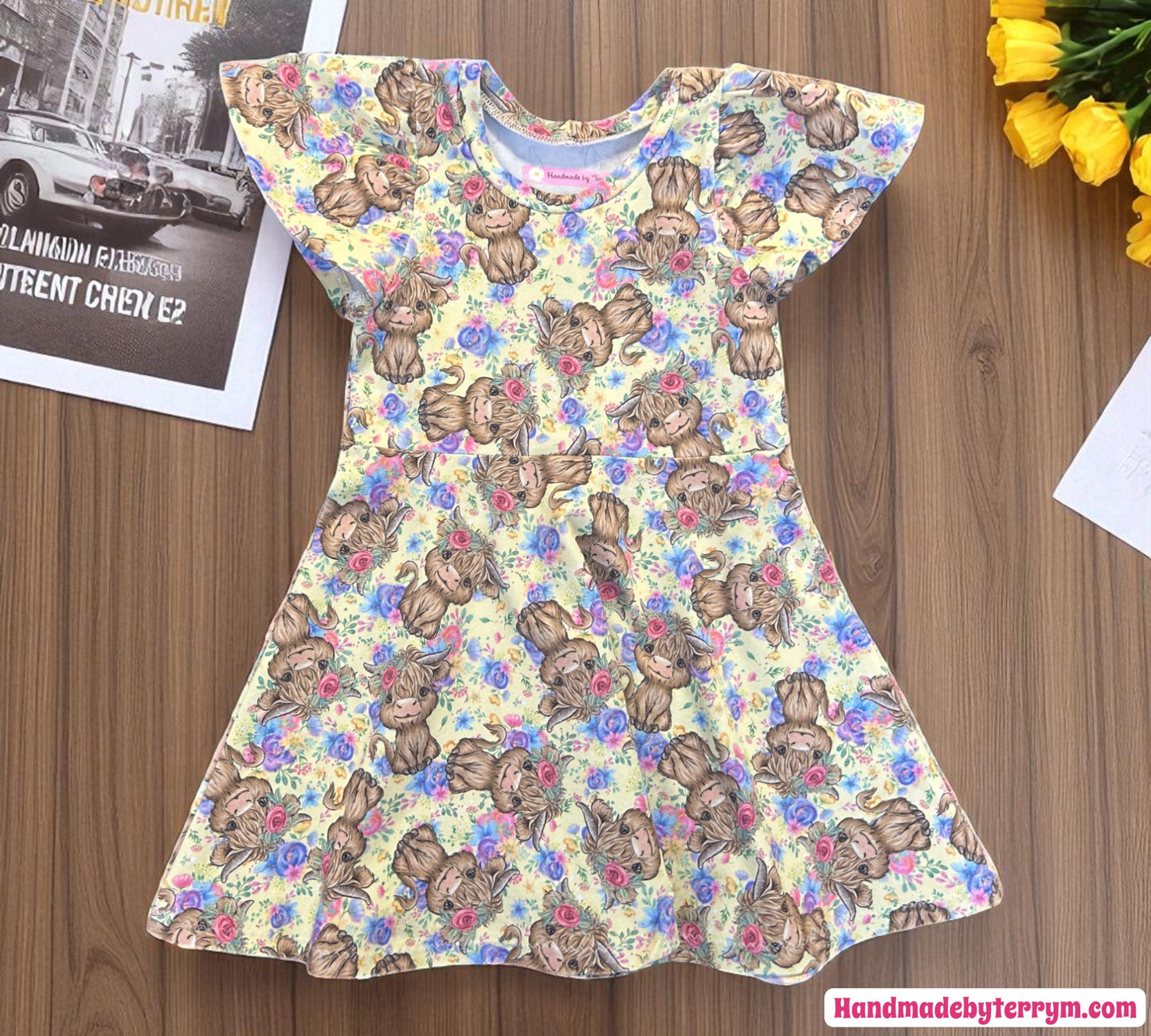 Highland Cow Dress - Size 2