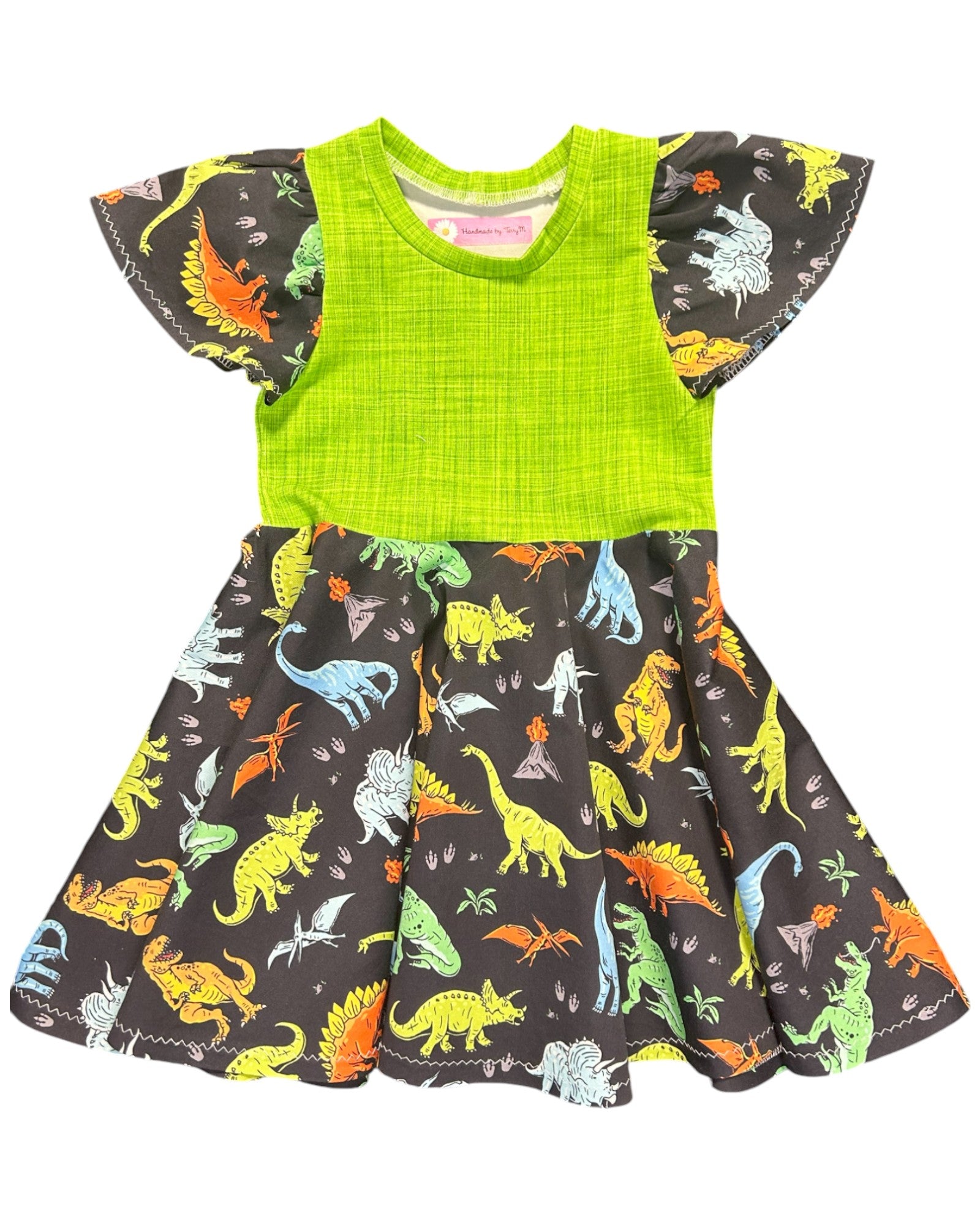 dinosaur party dress Dinosaur Birthday Party Ruffle Dress