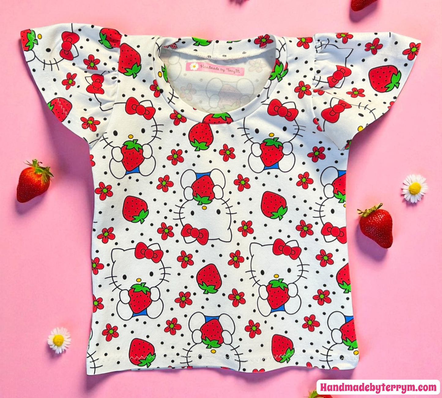 Strawberry Hello Kitty T-Shirt - Size 1