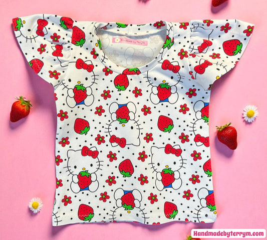 Strawberry Hello Kitty T-Shirt - Size 1