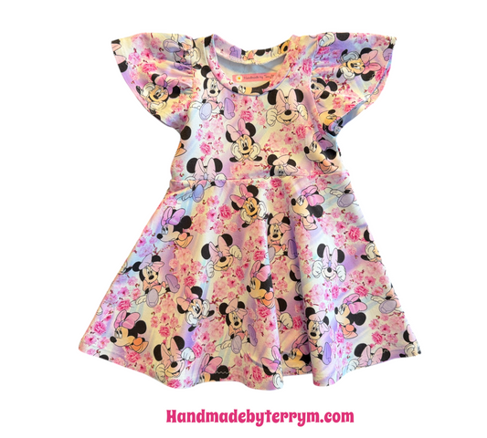 (1667) Sweet Mouse Dress (Lilac) - Size 1