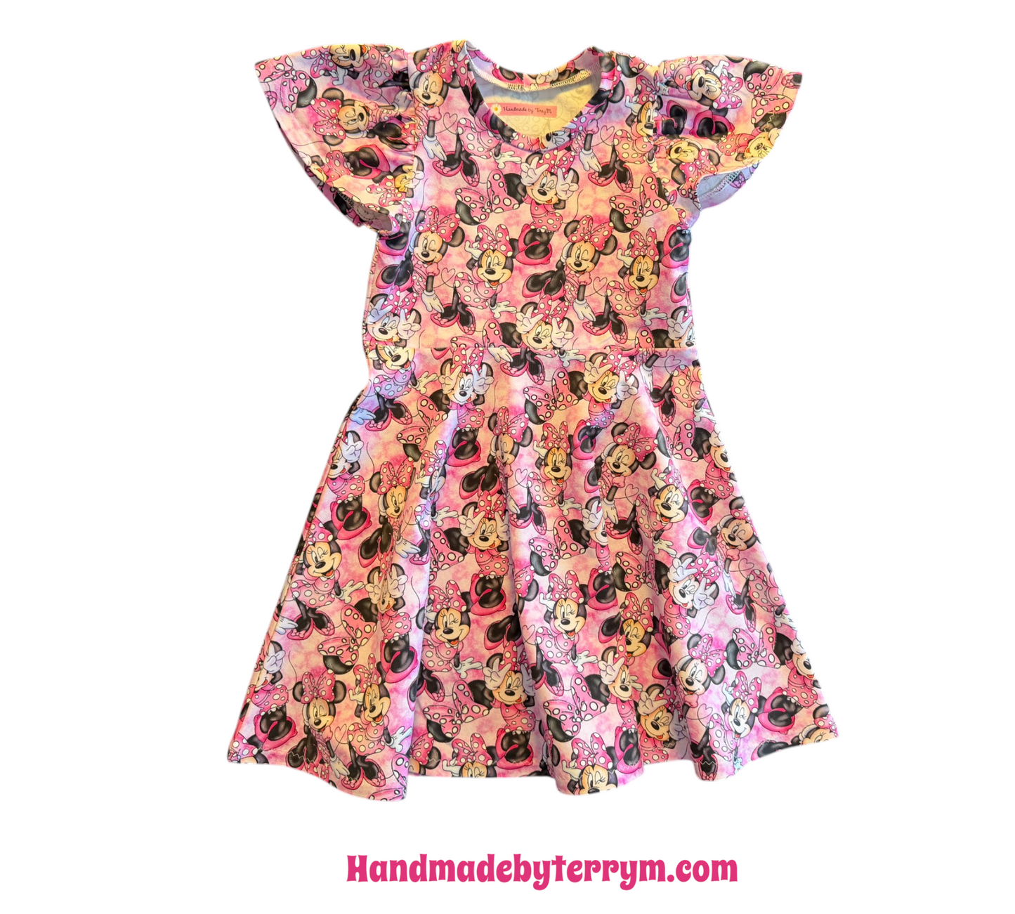 (1660) Pink Mouse Dress - Size 5