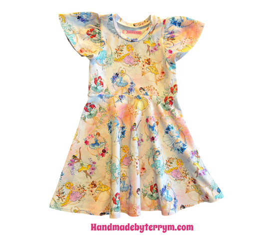 (1658) Dancing Princesses Dress - Size 5