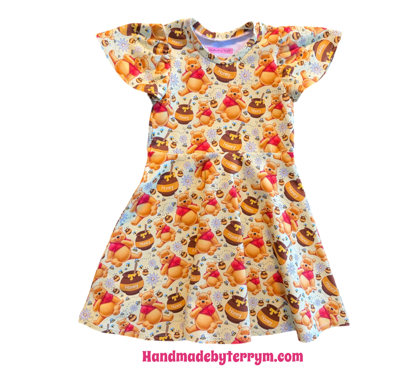 (1662) Cute Bear Dress - Size 5