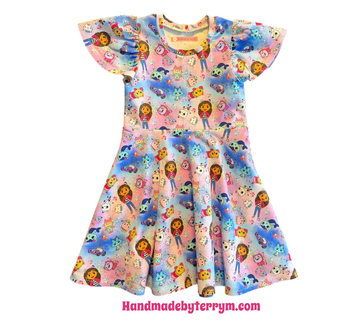 (1661) Cat Friend Glitter Dress - Size 5