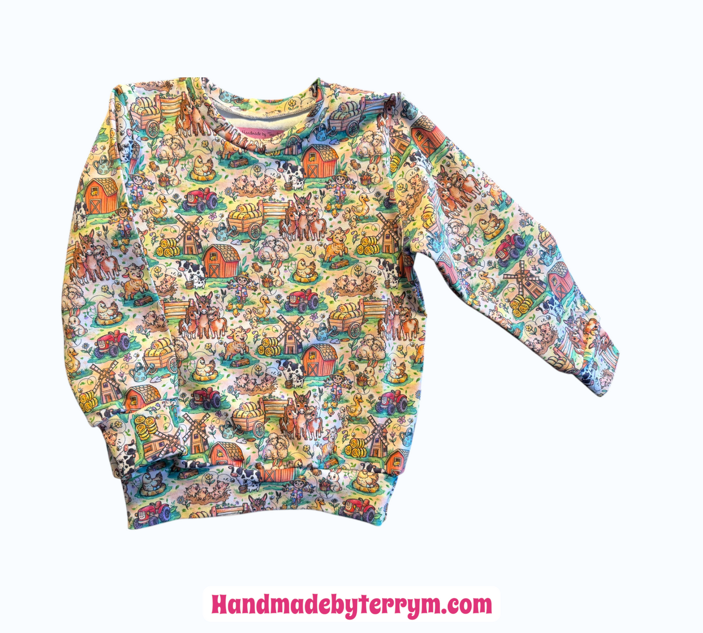 (1690) Farm Animal Jumper - Size 2