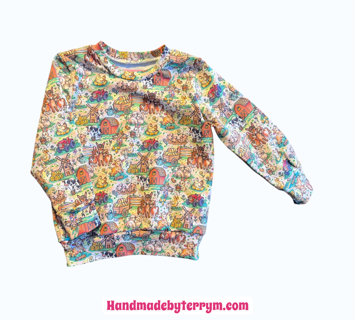 (1689) Farm Animal Jumper - Size 1