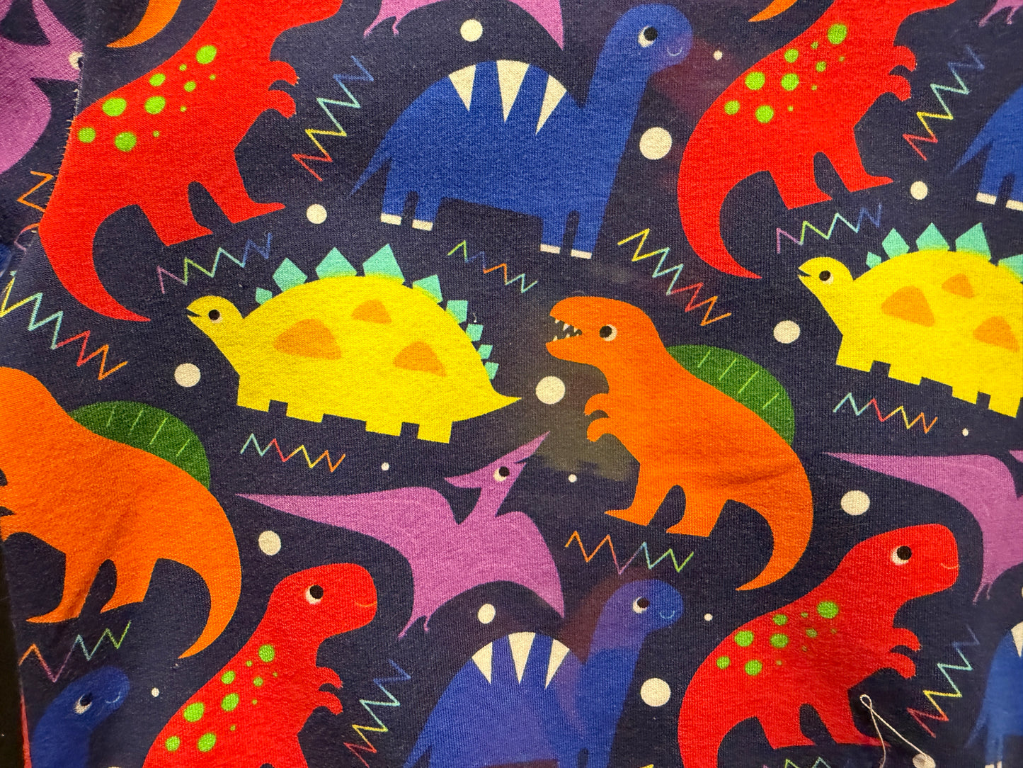 (1678) Colourful Dino Jumper - Size 1