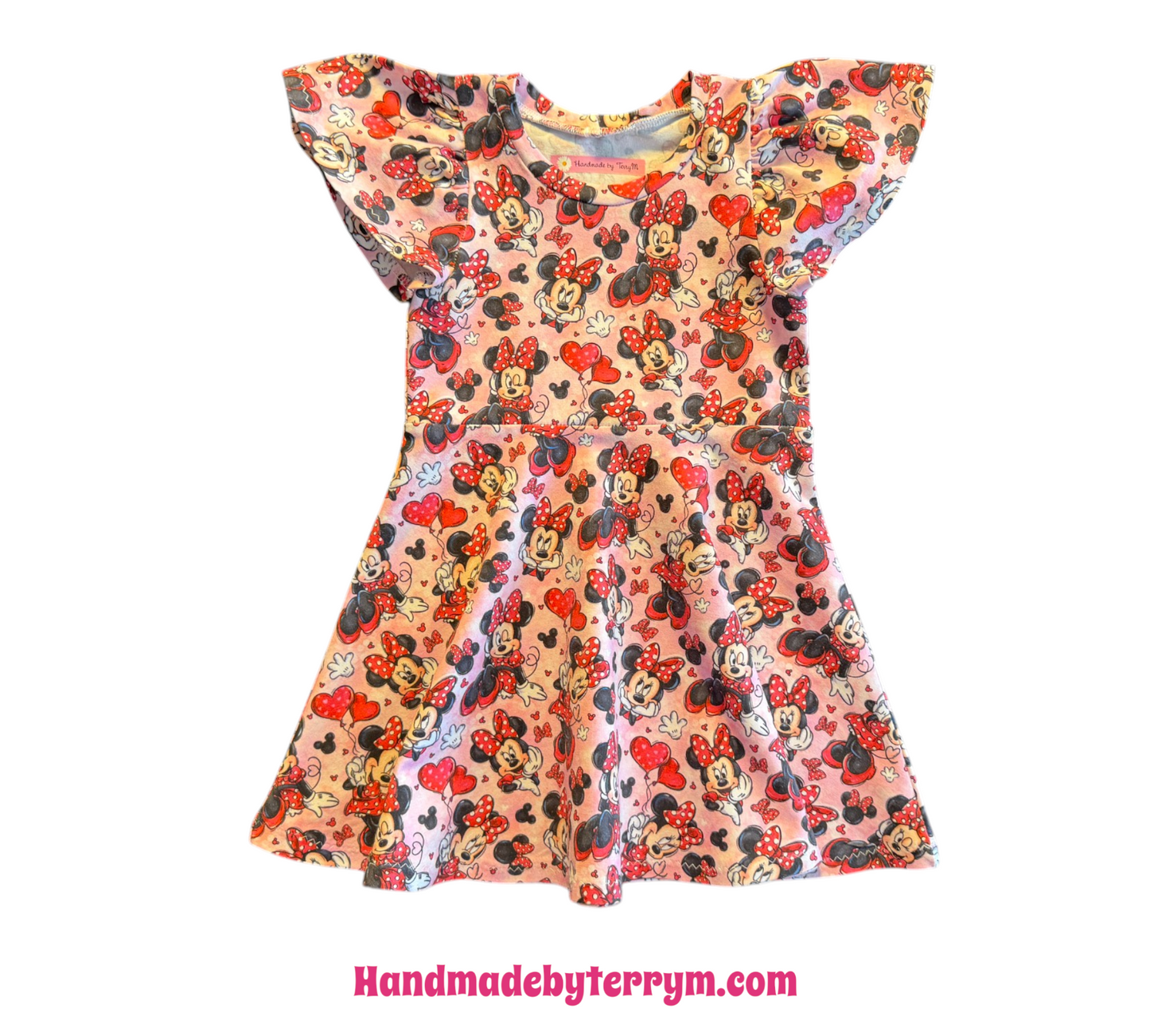 (1676) Pink Mouse Dress - Size 2