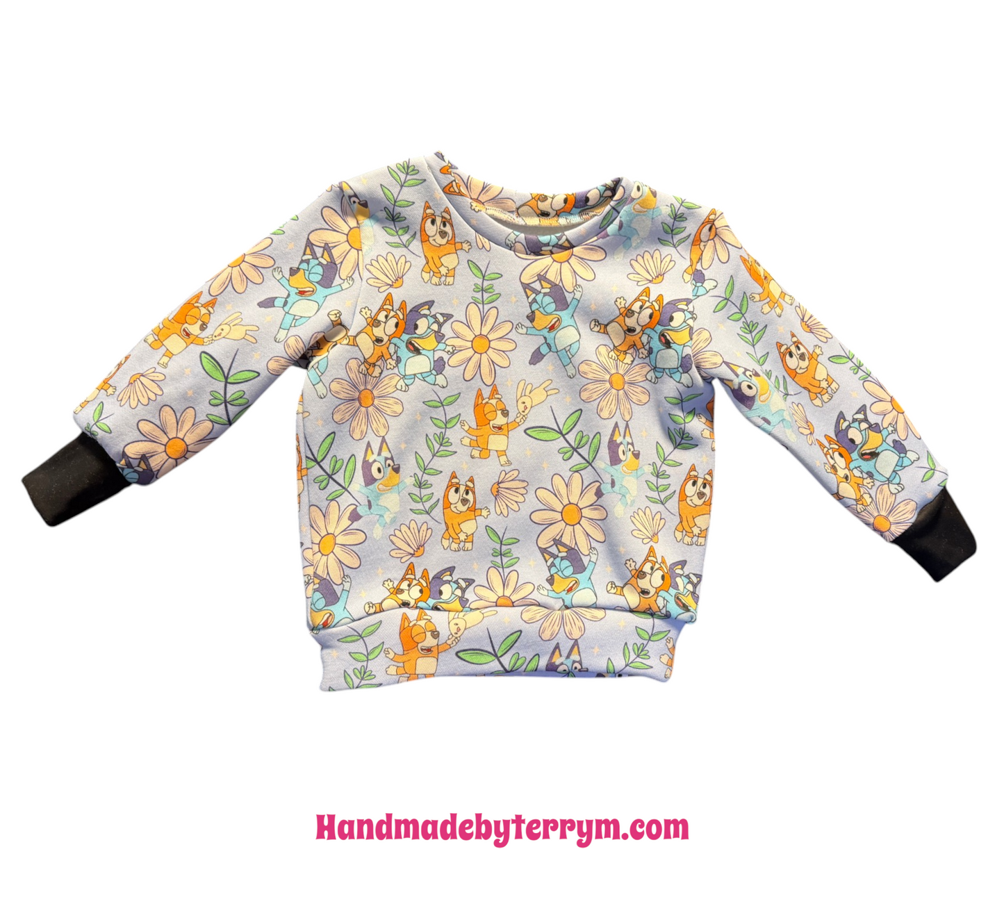 (1700) Blue Dog and Friends Jumper - Size 2