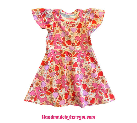 Pink bear dress size 3