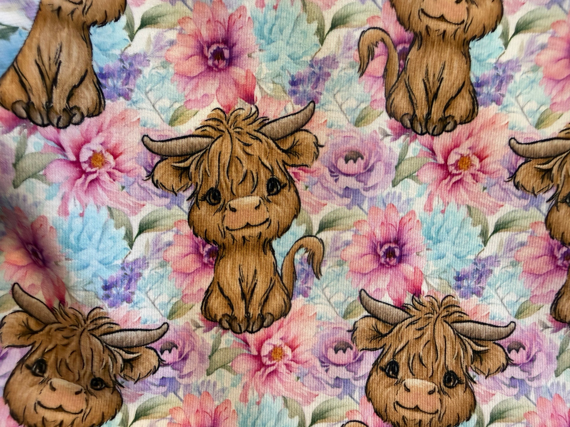 Handmade cow print girls dress”