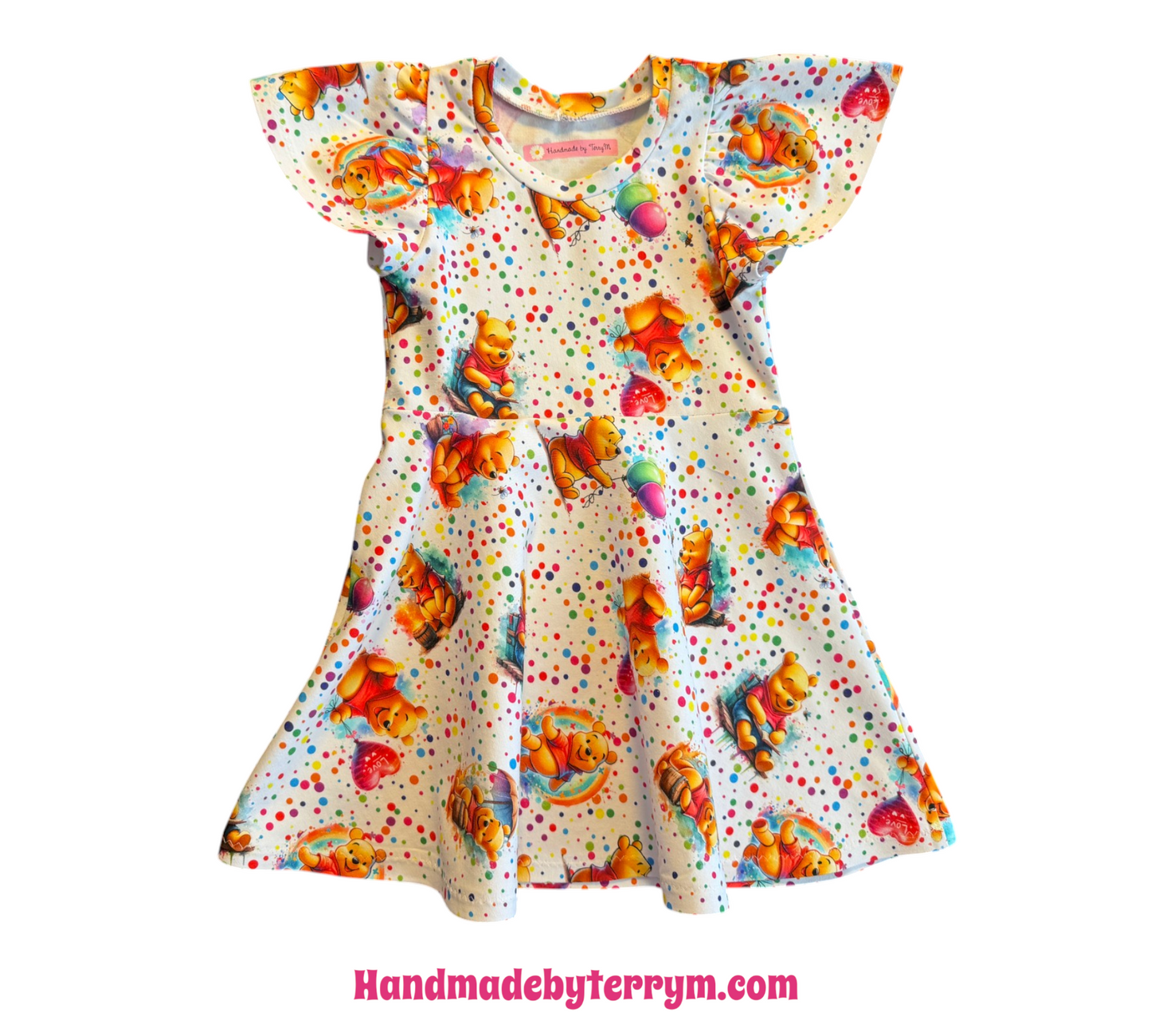 (1719) Sweet Bear Dress - Size 2