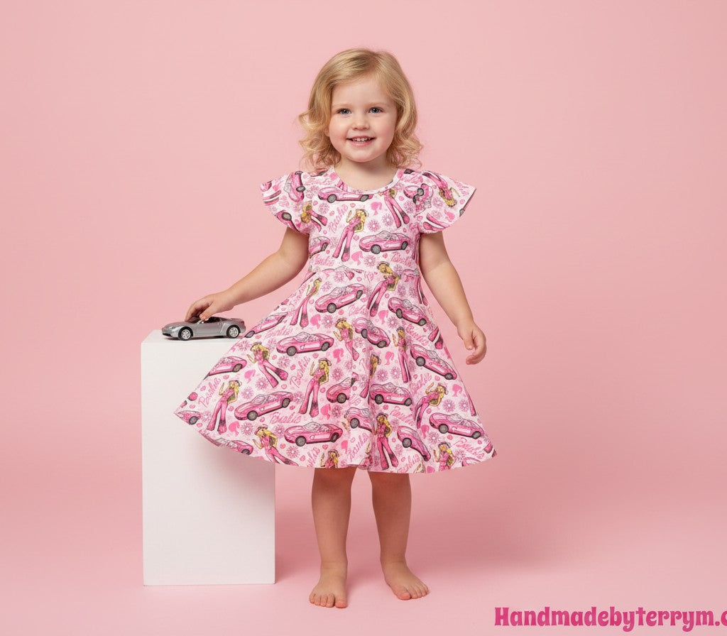 (1740) Pink Dream‑World Character Dress  - Size 4