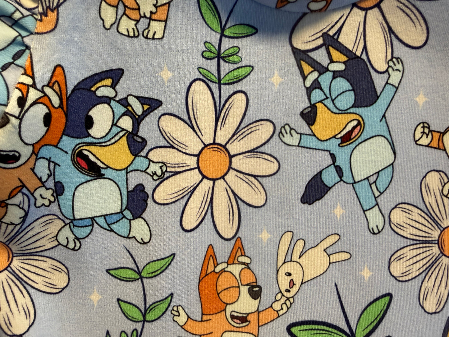 (1738) Blue Dog Dress - Size 4