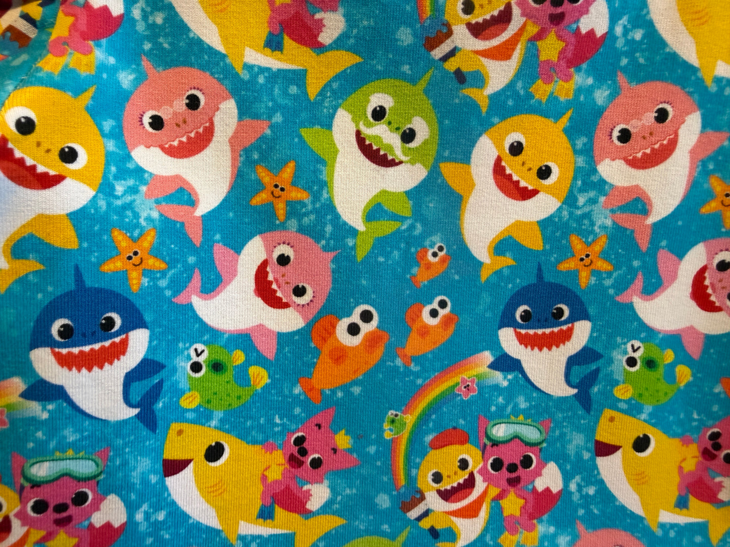 (1744) Blue Baby Shark Dress - Size 4
