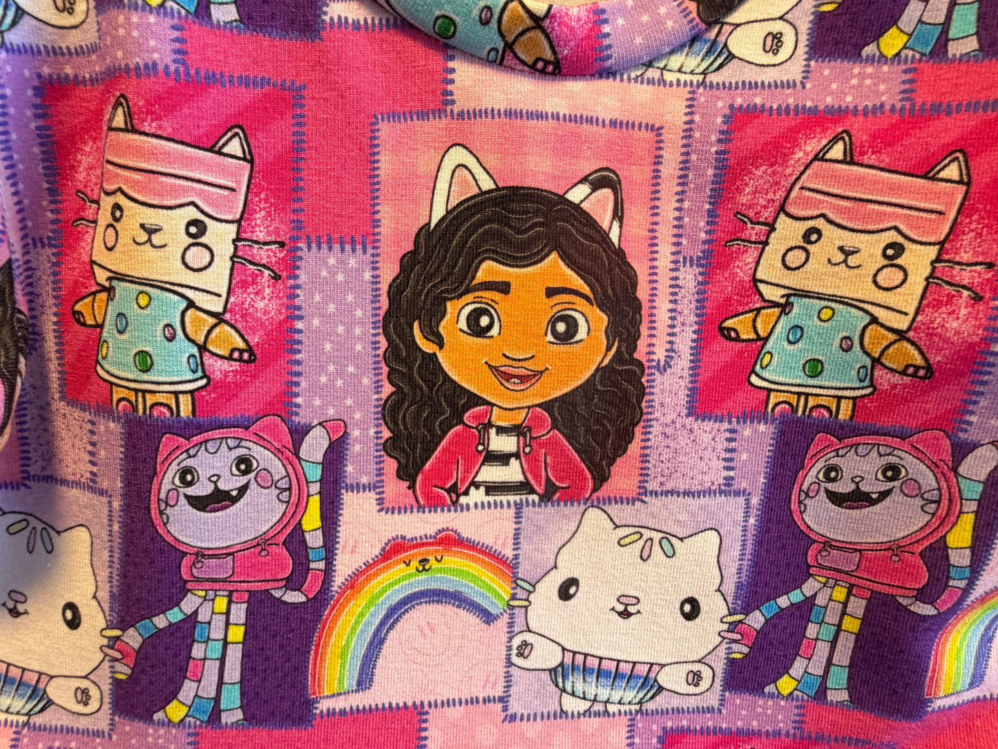 (1733) Patchwork Cat Friend Dress - Size 4