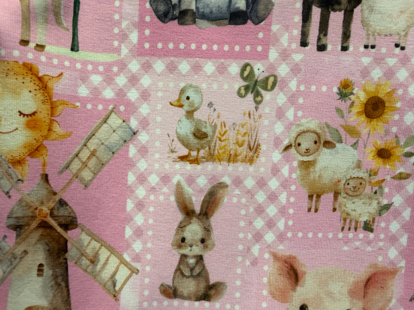 (1753) Farmyard Friends Flutter Dress - Size 7