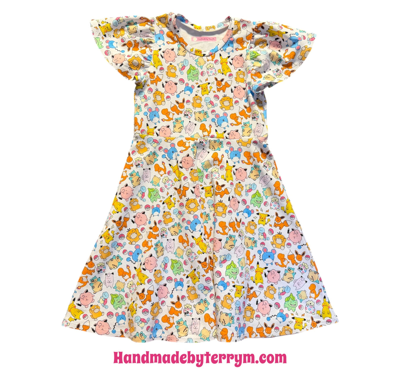 (1751) Scribble Poke Dress - Size 7