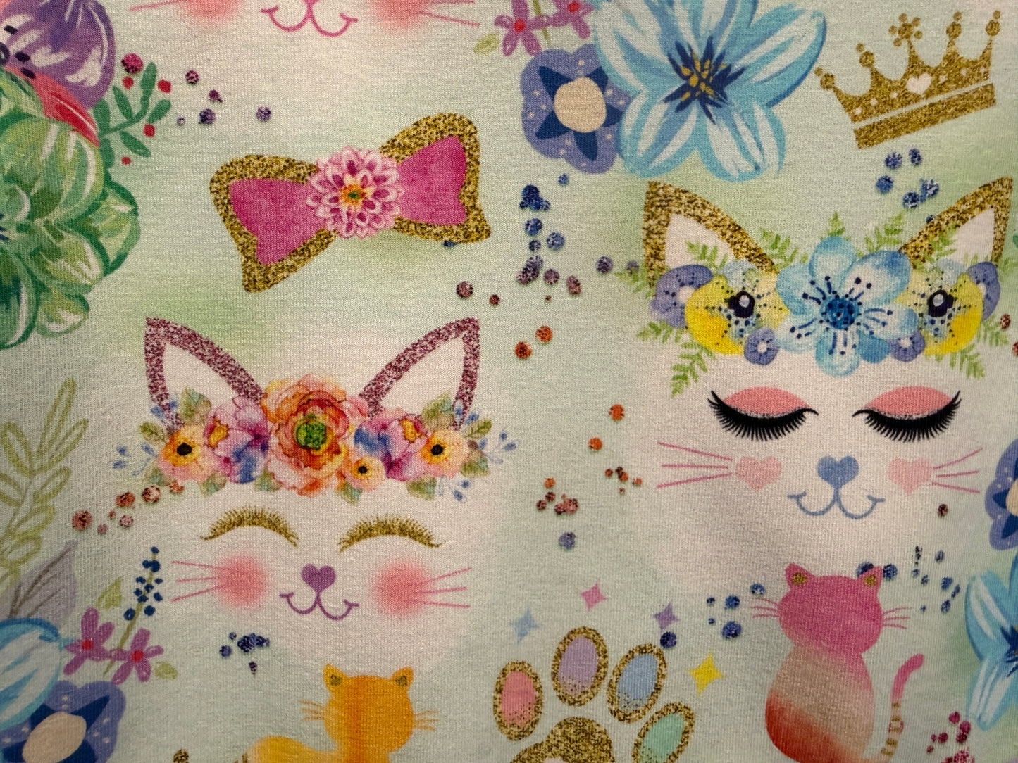 (1762) Cute Cat Face Dress - Size 6