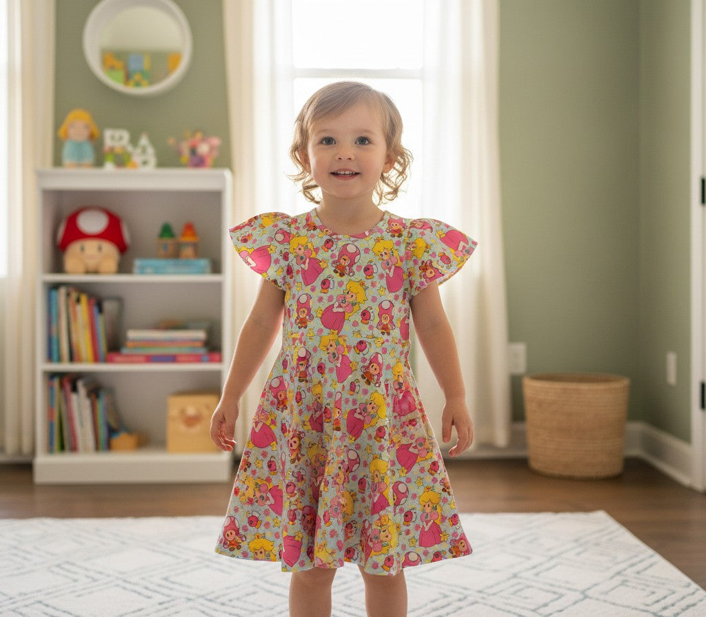 (1759) Pink Princess Dress - Size 6