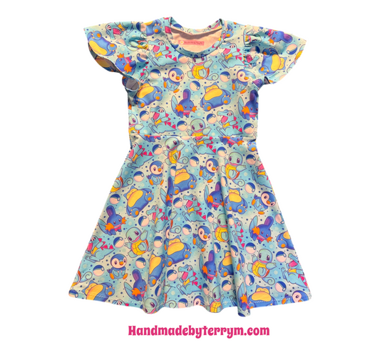 (1757) Poke Friends Dress -  Size 6