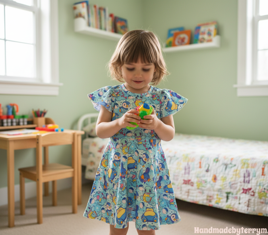 (1757) Poke Friends Dress -  Size 6