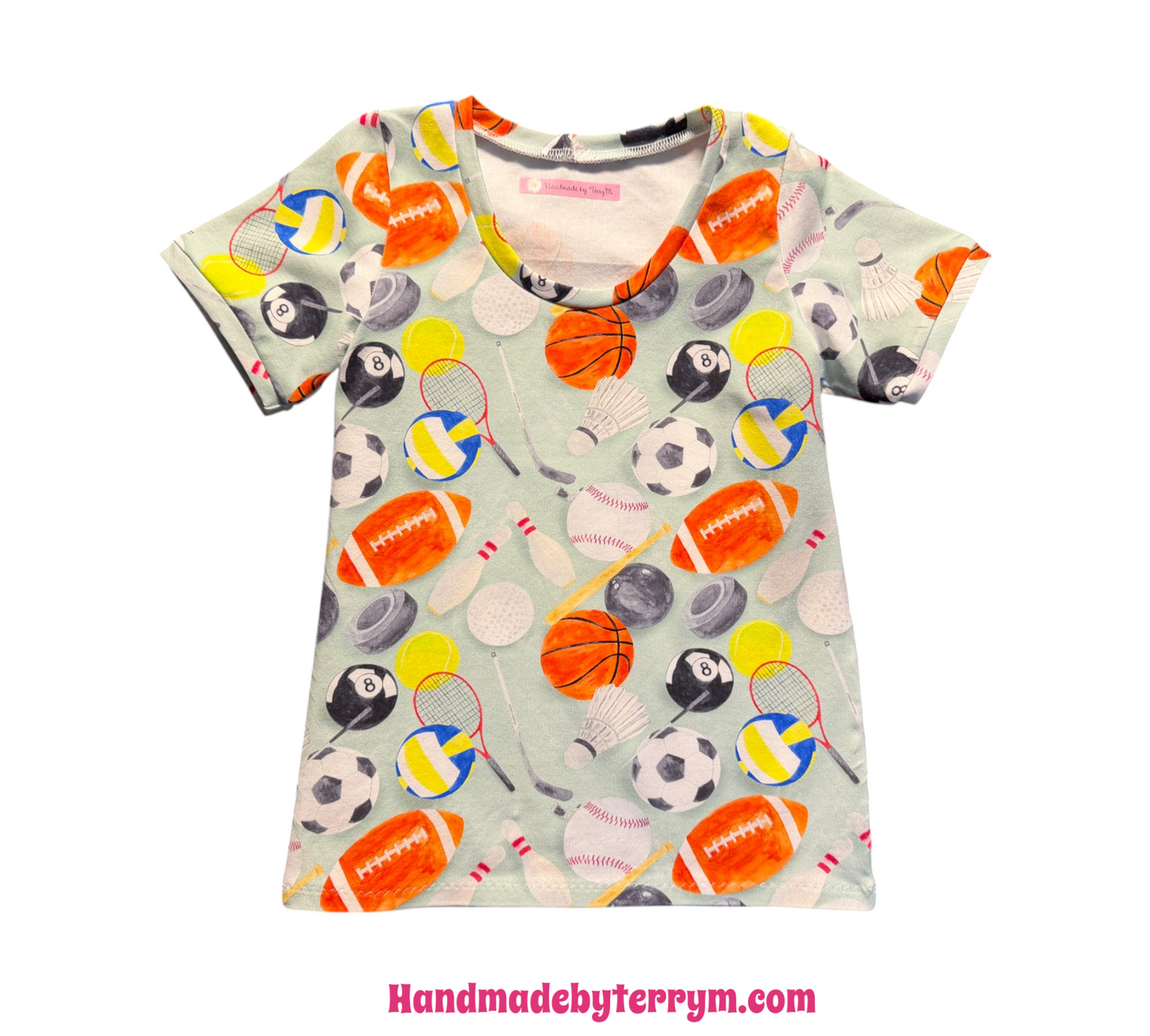 (1765) Ball Sports Tshirt & Shorts Set - Size 6