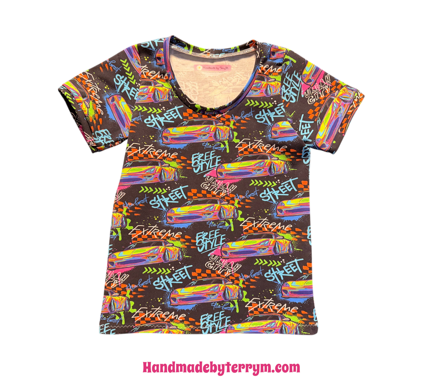 (1764) Urban Street Cars T‑Shirt & Shorts Set - Size 6
