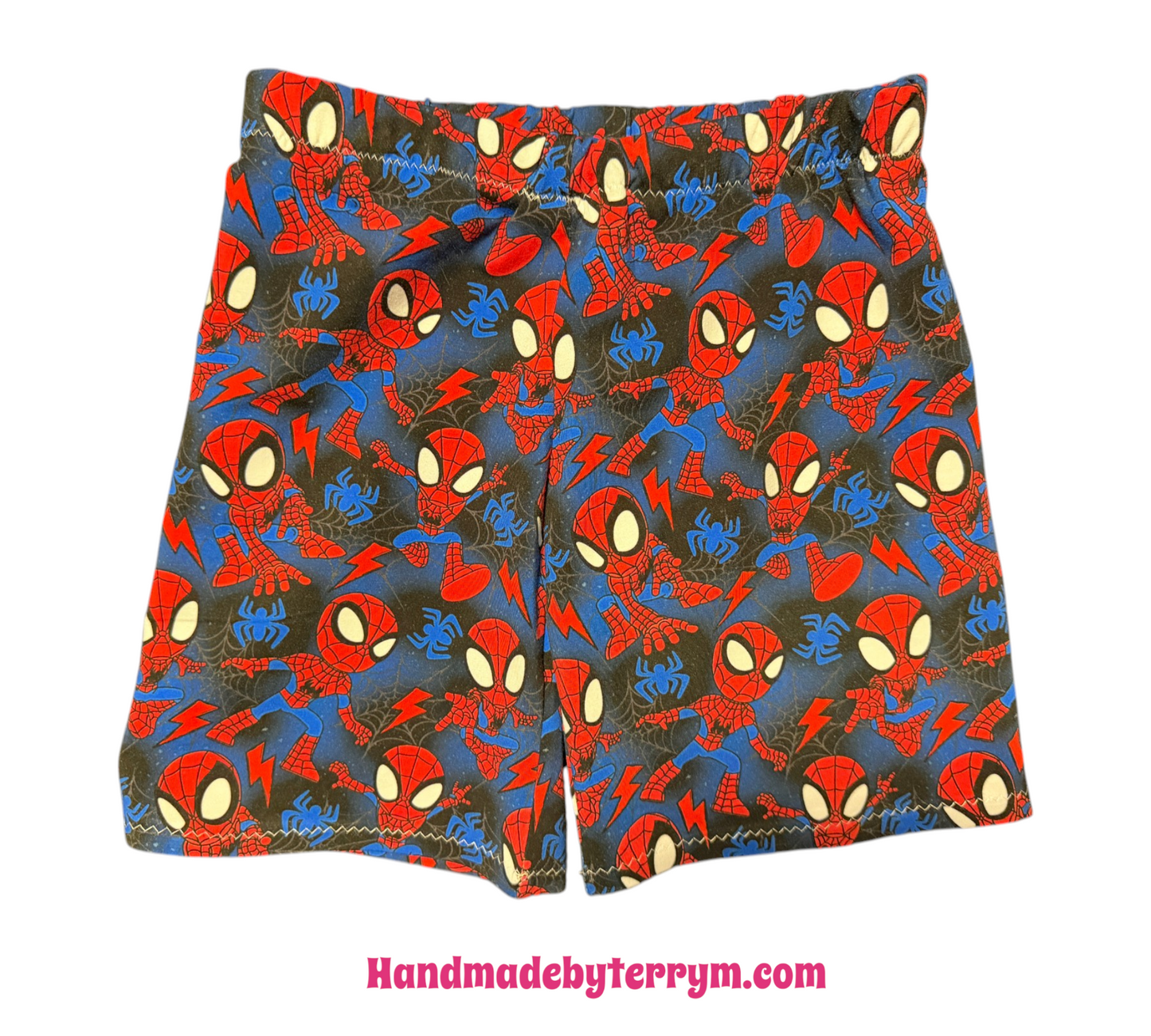 (1772) Spider Hero T‑Shirt & Shorts Set Size 6