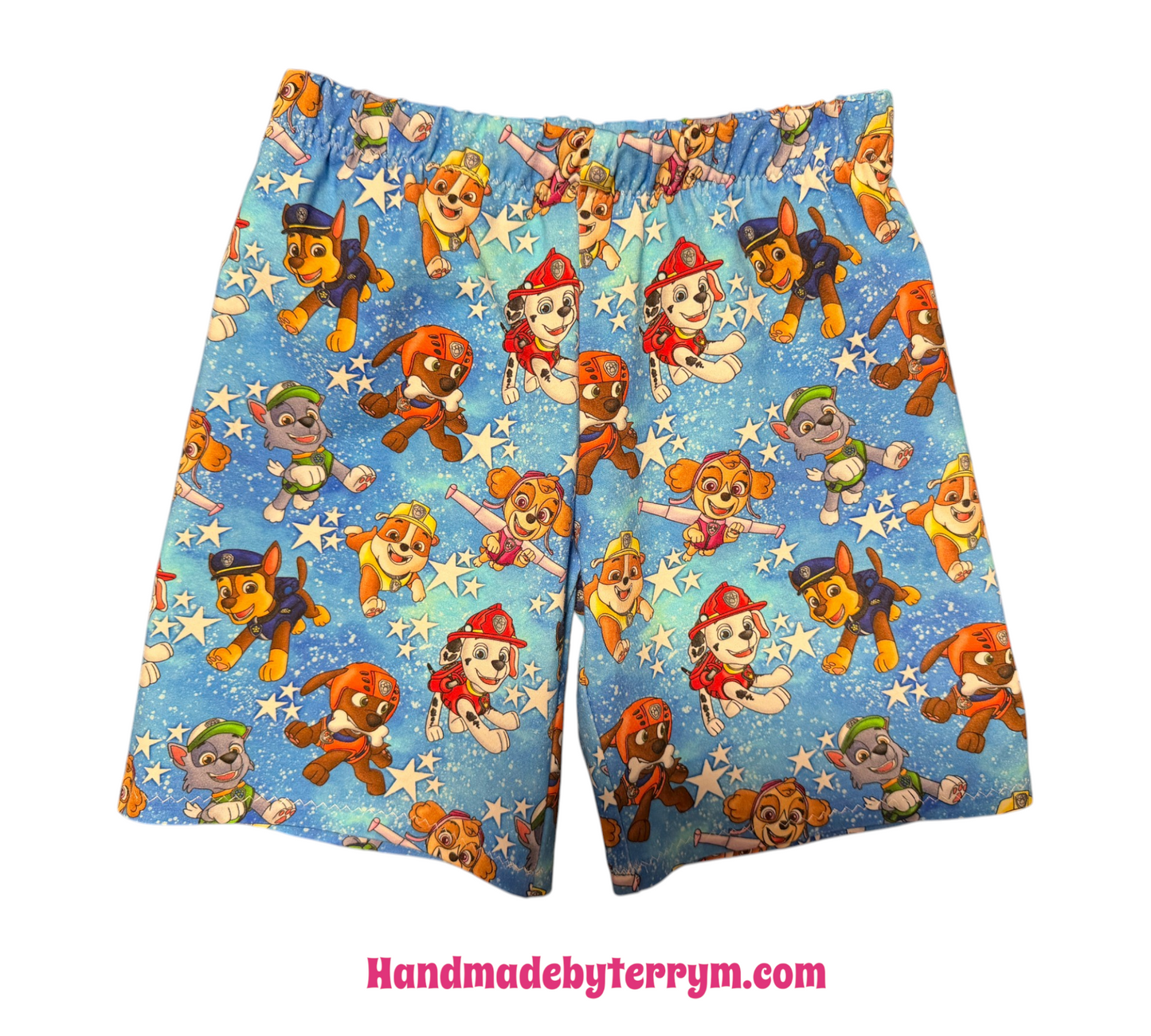 (1774) Puppies & Stars T‑Shirt & Shorts Set -Size 5