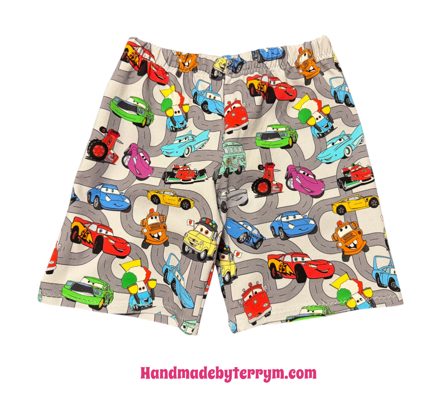 (1784) Speedy Racers T‑Shirt & Shorts Set – Size 5