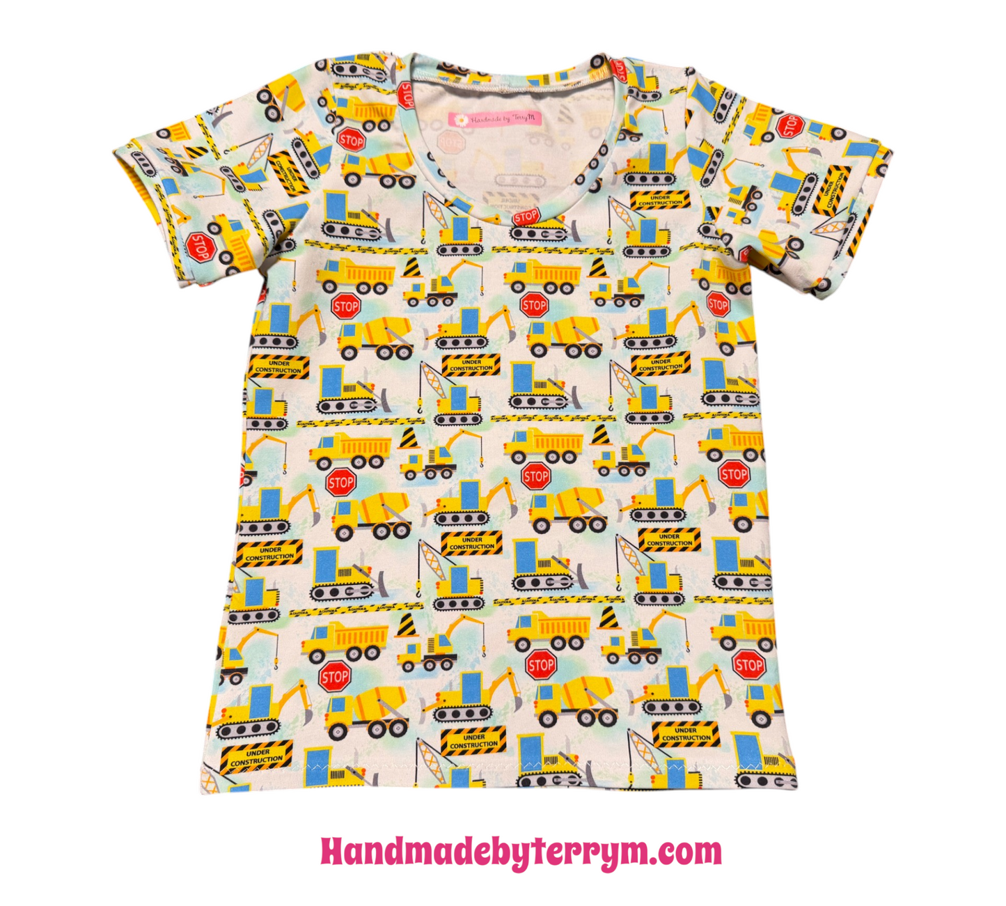 (1783) Construction T-Shirt & Shorts Set - Size 5