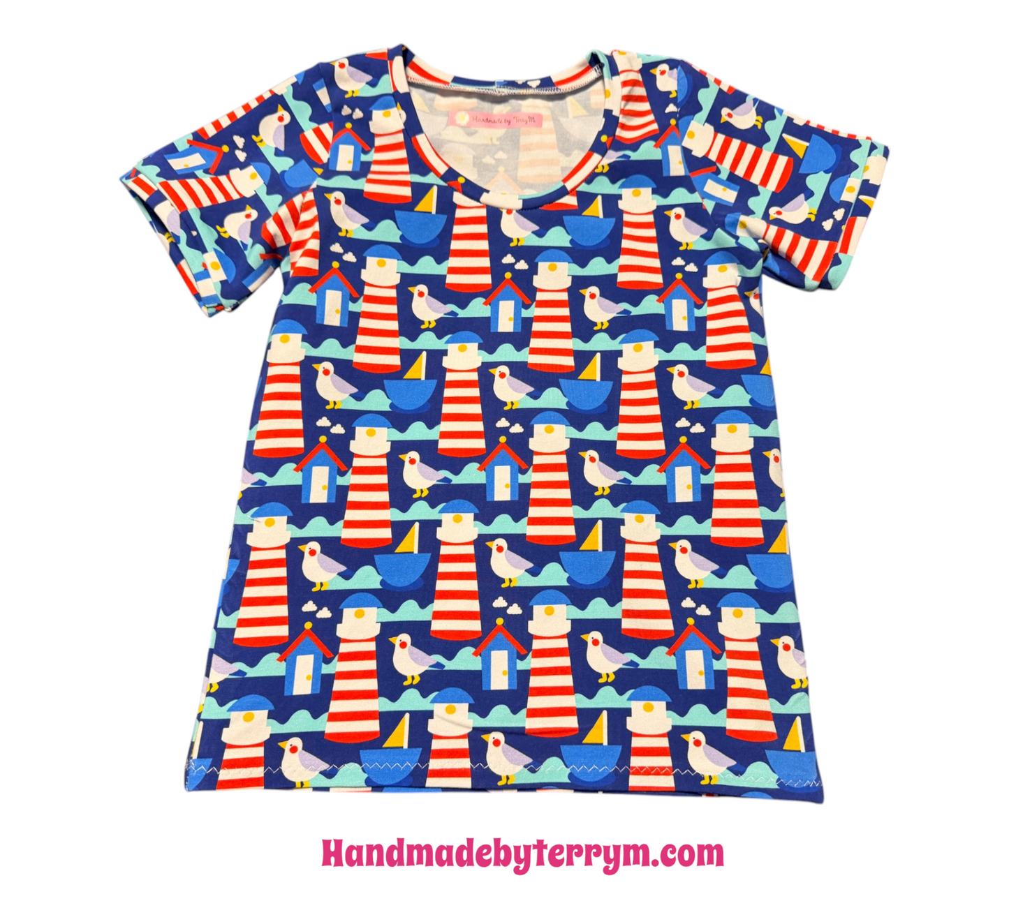 (1778) Seagull T-Shirt & Shorts Set - Size 5