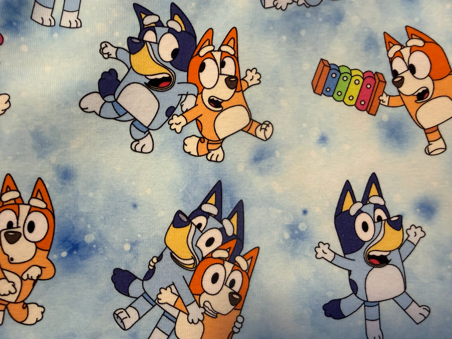 (1796) Blue Dog T-Shirt & Shorts Set - Size 1
