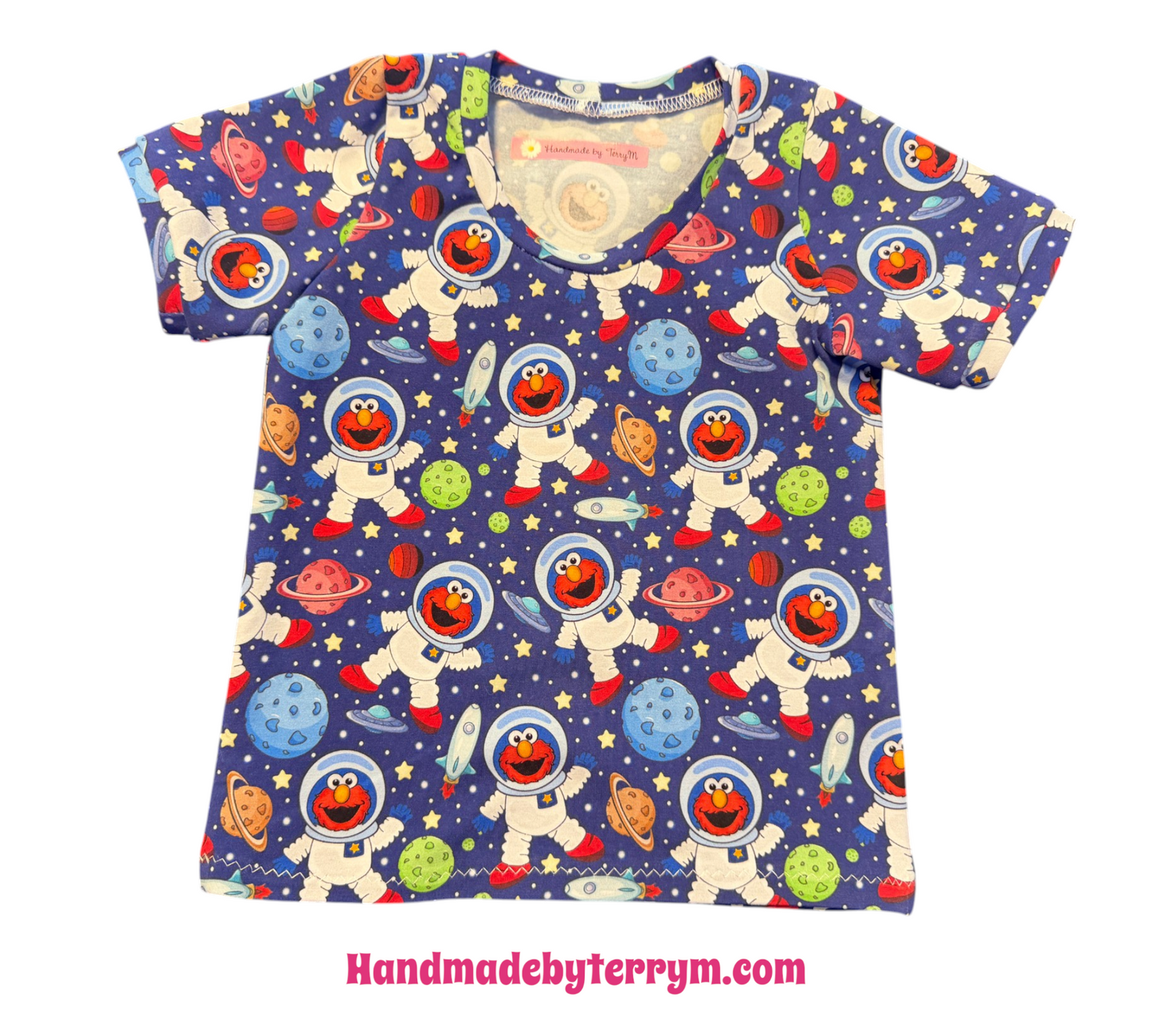 (1797) Space Adventure T‑Shirt & Shorts Set - Size 1