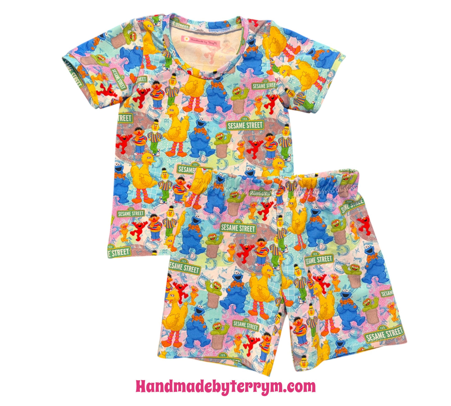 (1810) Street Crew T-Shirt & Shorts Set - Size 1