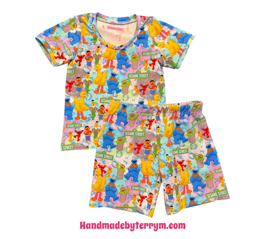 (1787) Friendly Street Crew T‑Shirt & Shorts Set – Size 2