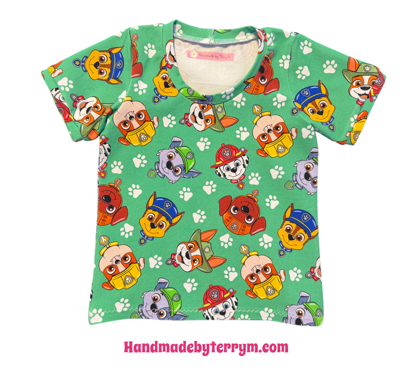 (1793) Adventure Pups T‑Shirt & Shorts Set – Size 2