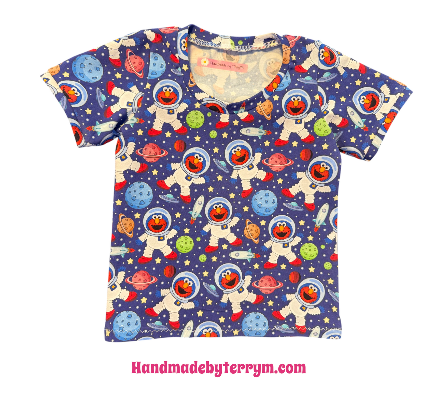 (1791) Space Adventure T‑Shirt & Shorts Set - Size 2