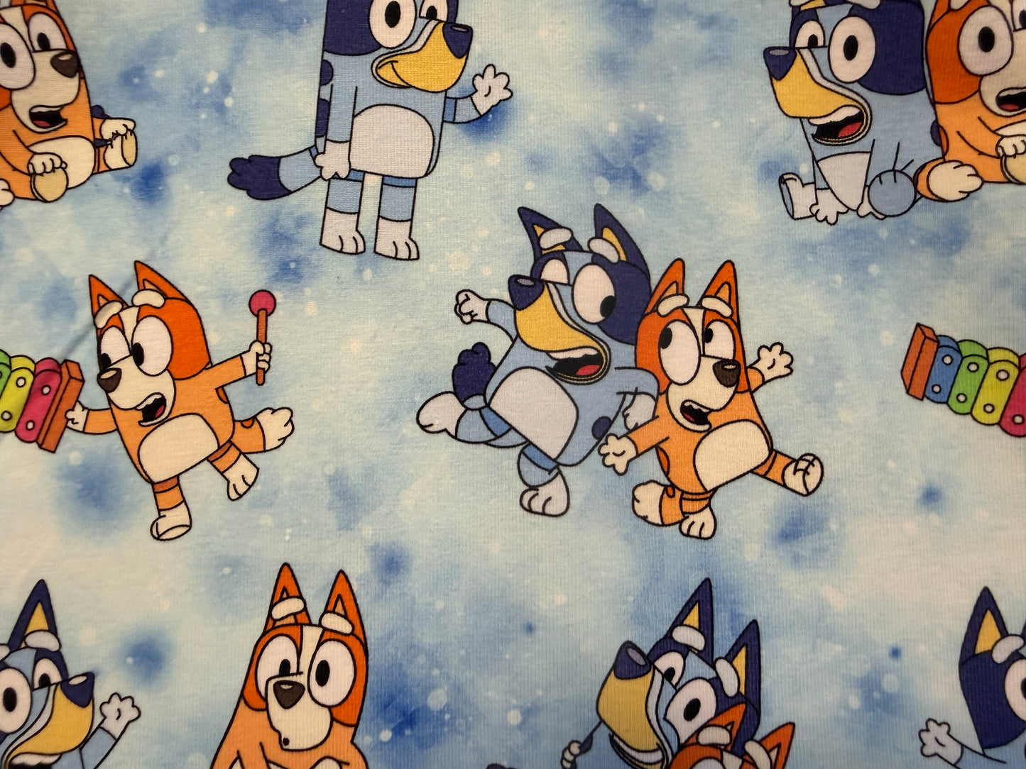 (1795) Blue Dog T-Shirt & Shorts Set - Size 2