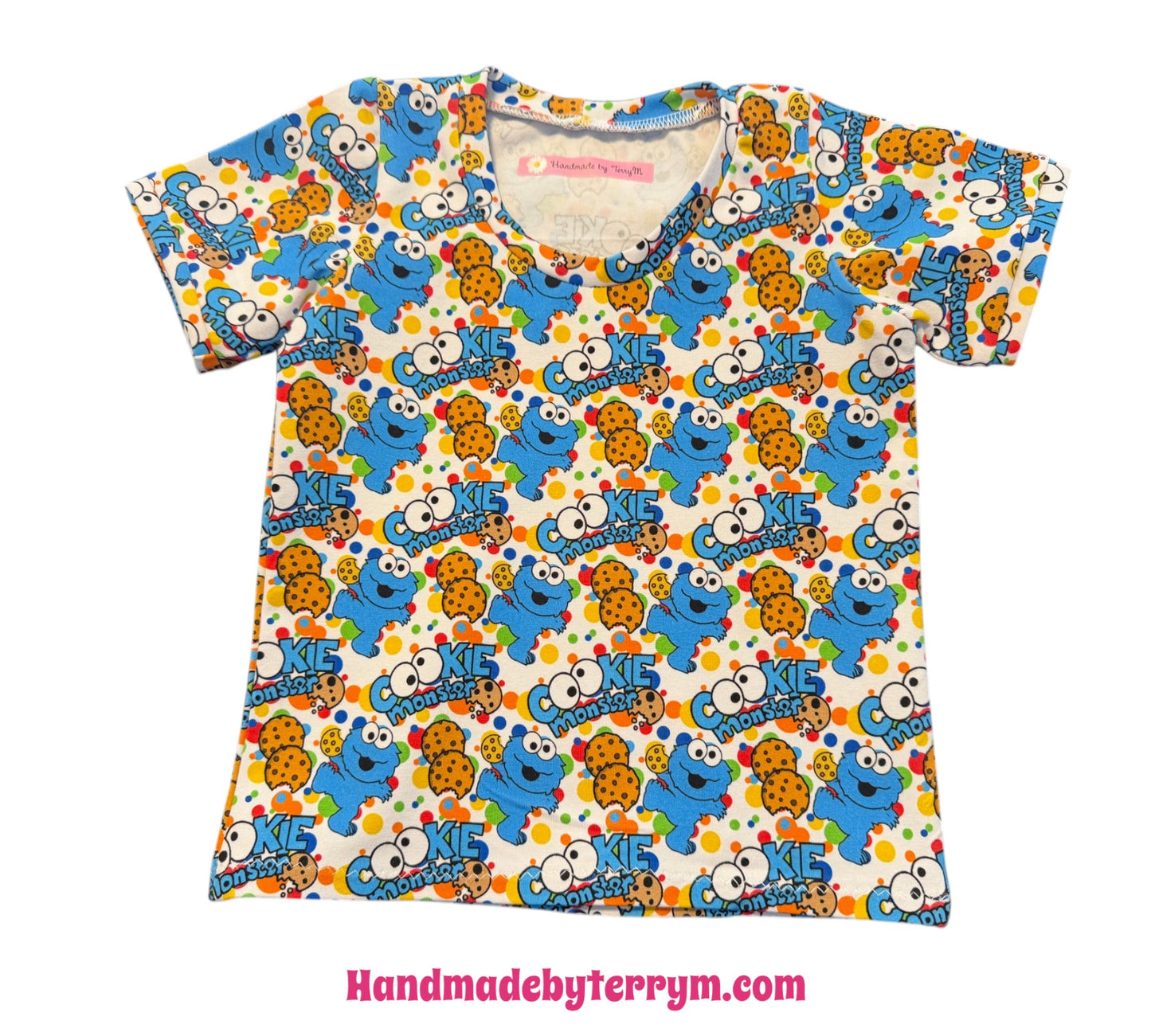 (1808) Cookie Fun T-Shirt & Shorts Set - Size 1