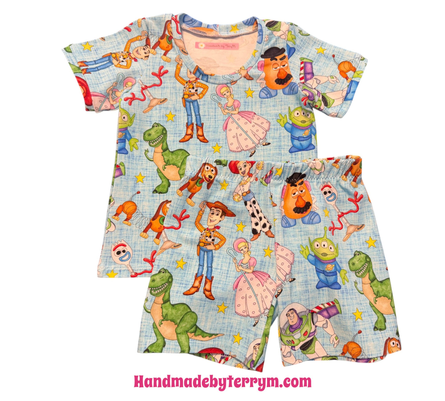 (1811) Playtime Pals T‑Shirt & Shorts Set – Size 1
