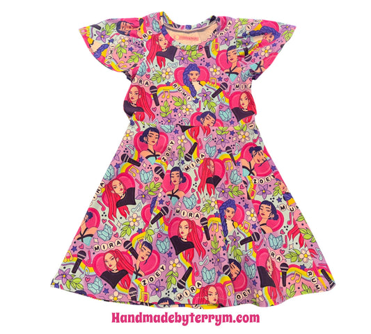 (1803) KPop Dress - Size 6
