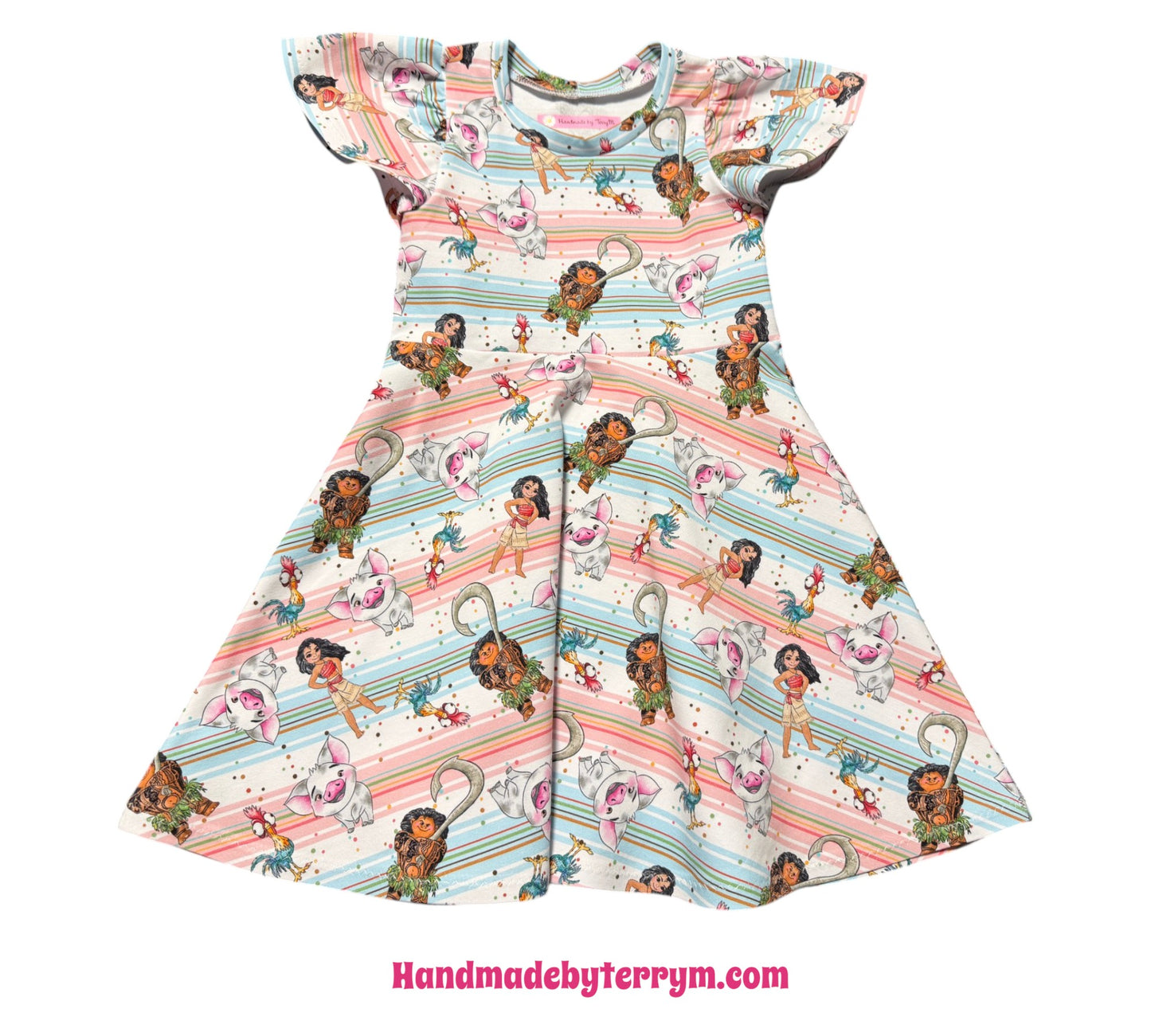 (1818) Island Friends Flutter Dress – Size 4